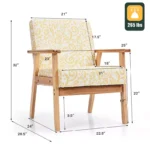 Modern Accent Armchair, Upholstered Lounge Chair - Image 2