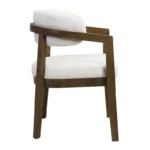 Upholstered Rubberwood Dining Chairs Set of 2 – Comfortable & Sturdy Design - Image 3