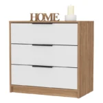 3-Drawer Dresser – Modern Chest of Drawers with Metal Handles - Image 4