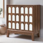 Mid-Century Modern Sideboard Storage Cabinet with Doors & Shelves - Image 2