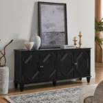 Mid-Century Modern Sideboard with Adjustable Shelves for Living Room - Image 2