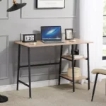 Computer Desk Home Office Workstation with 2-Tier Storage Shelves - Image 4