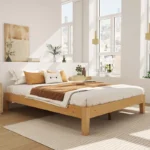 Solid Wood Platform Bed Frame without Headboard - Image 3