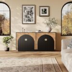 Sideboard Buffet Cabinet with Arch Doors - Image 2