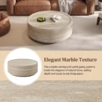 Round Coffee Table for Living Room - Image 5