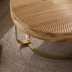 Modern Retro Coffee Table with Pine Wood Top - Image 3