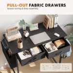 Small Computer Desk for Home Office, Bedroom, Writing & Study with Drawer - Image 2