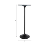 Metal Side Table – Slim Black Accent Table for Small Spaces - Image 3