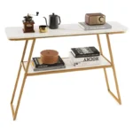 2-Tier Console Table Entryway Table with Storage - Image 2