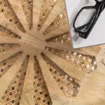 Flora Round Coffee Table – Natural & Brass Finish - Image 5