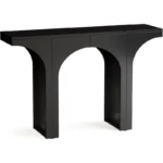 Black Console Table with Arch Base - Image 2