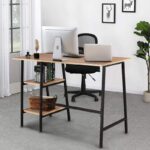 Computer Desk Home Office Workstation with 2-Tier Storage Shelves