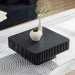 Square Wooden Coffee Table for Living Room - Image 3