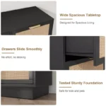 7-Drawer Chest of Drawers with Metal Handles & Wooden Base – Bedroom and Living Room Storage Dresser - Image 3