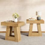 Wooden Side Table for Living Room – Sturdy Solid Wood End Table - Image 3