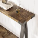 2-Tier Console Table for Entryway with Storage Shelf – Modern Entry Table - Image 3