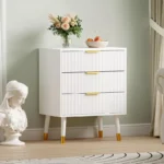 Chest of 3 Drawers – Wood-Style Storage Dresser Chest Cabinet