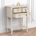 Console Entryway Table with 3 Drawers and Open Storage Shelf - Image 5