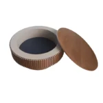 Modern Round Coffee Table with Storage - Image 3