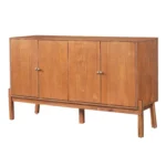 4-Door Storage Cabinet Vintage Accent Sideboard - Image 3