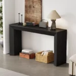 Modern Minimalist Rectangle Wooden Console Table - Image 2