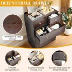 5-Drawer Dresser for Bedroom – Modern Chest of Drawers Storage Unit - Image 4