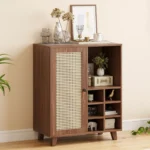34-Inch Storage Sideboard with Wine Rack & Multiple Storage Compartments