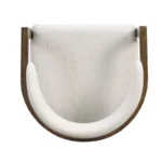 Upholstered Rubberwood Dining Chairs Set of 2 – Comfortable & Sturdy Design - Image 2