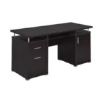 Writing Desk with 2 Storage Drawers & Cabinet – Modern Office & Study Table - Image 2