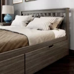 Plank + Beam Solid Wood Queen Bed Frame with Headboard & Storage Drawers - Image 4
