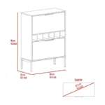 Wine Rack Cabinet with 2 Doors – Flexible Storage Unit - Image 4