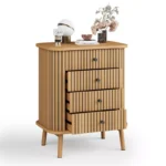 Tall Modern Chest of Drawers – 4-Drawer Bedroom Dresser Storage Unit - Image 5