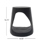 Side Table / End Table with Wood-Like Texture – Indoor & Outdoor Accent Table - Image 4