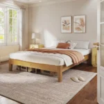 Solid Wood Platform Bed Frame without Headboard - Image 2