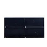 Modern Wooden Chest of 6 Drawers with Metal Handles – Wide Storage Dresser - Image 5