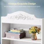 73-Inch 5-Shelf Freestanding Etagere Bookcase – Open MDF Display Storage Unit - Image 2