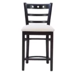 Set of 2 Counter Height Bar Stools in Brown – Comfortable & Stylish Seating - Image 2