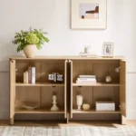 Modern Sideboard Buffet Cabinet with Storage and 4 Doors - Image 3