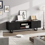 65/75/80-Inch TV Stand Entertainment Center with 2 Drawers & Open Shelves - Image 2