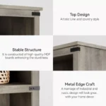 Wooden Bookcase with Storage – 5-Tier Bookshelf for Home Office, Living Room & Study - Image 3