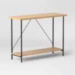 Natural Wood and Metal Console Table for Entryway and Living Room - Image 4