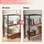 Small L-Shaped Computer Desk with Storage Shelves – 47 Inch - Image 5