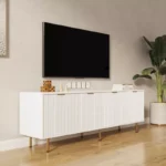 TV Stand TV Console Entertainment Center – 70.87-Inch Media Console with Metal Hardware - Image 5