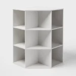 9-Cube Corner Bookshelf – White Cube Storage Organizer for Home, Office & Kids Room - Image 5