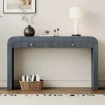 Console Table with Thick Curved Legs and Storage Drawers - Image 5