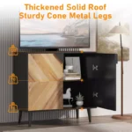 Modern Sideboard Cabinet with Shelves & Doors - Image 3