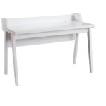 White Wooden Laptop & Computer Work Study Table for Living Room - Image 5