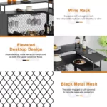 4-Tier Bar Table with Built-In Wine Rack - Image 6