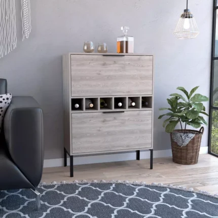 Wine Rack Cabinet with 2 Doors – Flexible Storage Unit