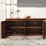 Modern Wooden TV Stand with Storage - Image 3